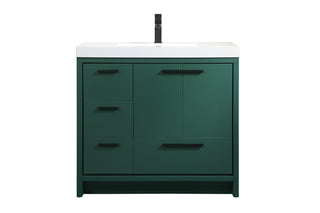 36 inch Single bathroom vanity in Green