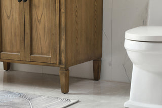 36 inch Single bathroom vanity in driftwood