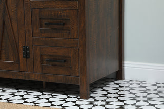 48 inch Single bathroom vanity in expresso with backsplash