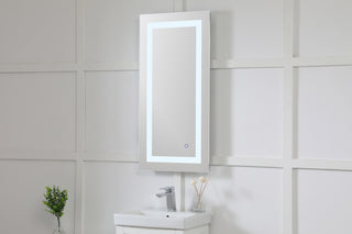 Helios 18in x 36in Hardwired LED mirror with touch sensor and color changing temperature 3000K/4200K/6400K