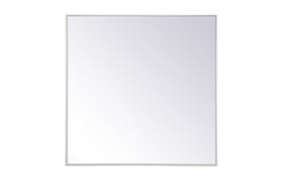 Metal frame round mirror 36 inch x 36 inch in White