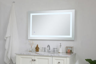 Helios 24in x 40in Hardwired LED mirror with touch sensor and color changing temperature 3000K/4200K/6400K