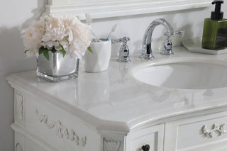 42 inch Single Bathroom Vanity in Antique White