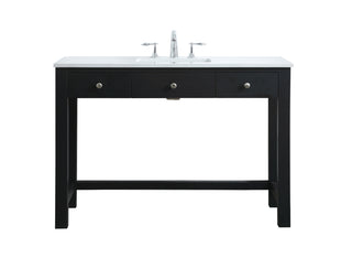 48 Inch ADA Compliant Bathroom Vanity In Black