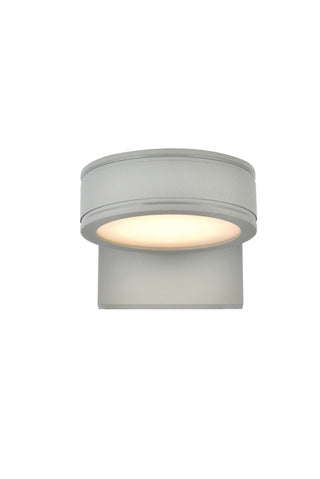 Raine Integrated LED wall sconce in silver