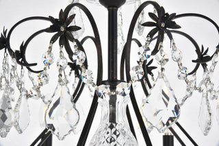 St. Francis 8 light Dark Bronze Chandelier Clear Royal Cut Crystal