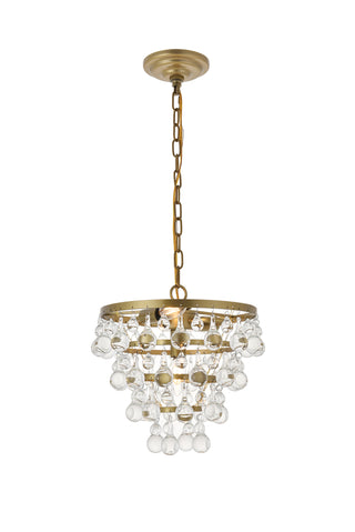 Kora 3 light Brass Pendant