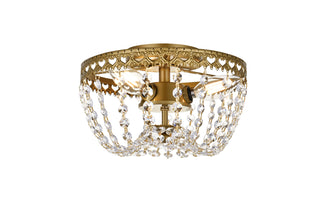 Kylie 10 inch flush mount in brass