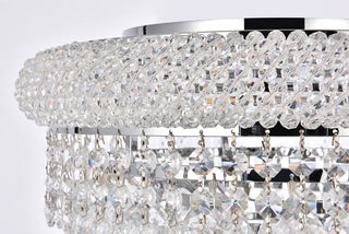 Primo 6 light Chrome Flush Mount Clear Royal Cut Crystal