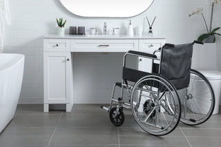 54 Inch ADA Compliant Bathroom Vanity In White