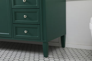 60 inch Single bathroom vanity in green