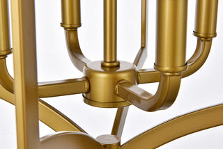 Kiera 4 lights pendant in brass