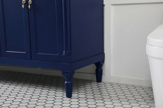 60 inch double bathroom vanity in blue