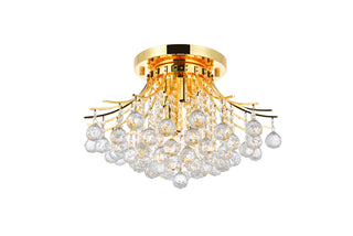 Toureg 6 light Gold Flush Mount Clear Royal Cut Crystal