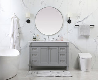 48 inch Single bathroom vanity in grey