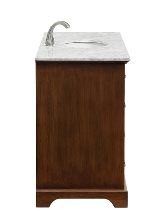 48 In. Single Bathroom Vanity Set In Teak