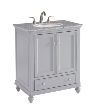 30 In. Single Bathroom Vanity Set In Light Grey