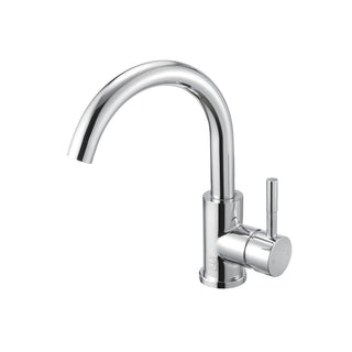 Louis Single Hole Single Handle Bathroom Faucet in Chrome