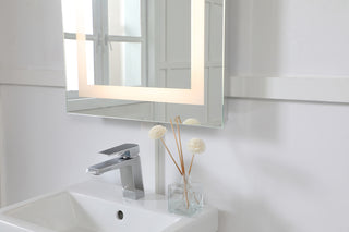 LED Hardwired Mirror Rectangle W20H30 Dimmable 3000K