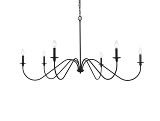 Rohan 54 inch chandelier in Matte Black