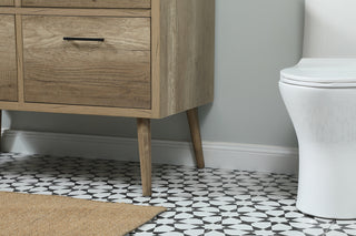 42 inch Single bathroom vanity in natural oak