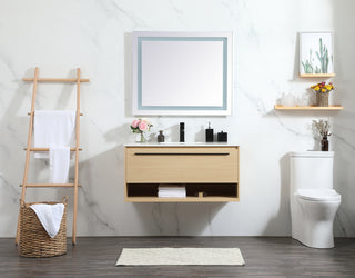 40 inch Single bathroom vanity in maple