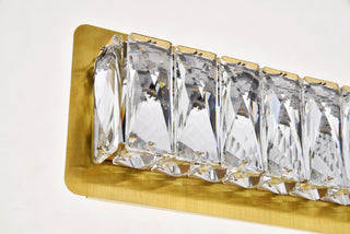 Monroe Integrated LED chip light gold Wall Sconce Clear Royal Cut Crystal