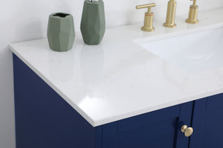 48 inch Single Bathroom Vanity in Blue