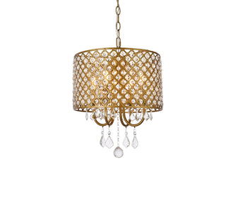 Elise 14 inch pendant in brass