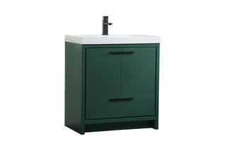 30 inch Single bathroom vanity in Green