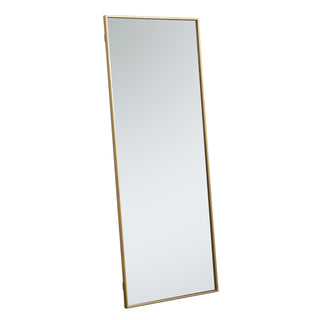 Metal frame rectangle mirror 24 inch in Brass