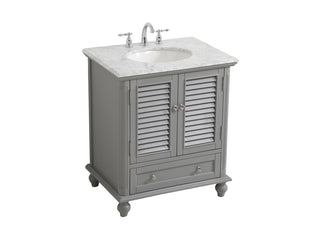 30 inch Single bathroom vanity in grey