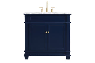 36 inch Single Bathroom Vanity set in Blue
