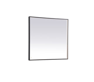 Pier 36x40 inch LED mirror with adjustable color temperature 3000K/4200K/6400K in black