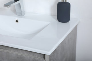 30 inch  Single Bathroom Floating Vanity in Concrete Grey