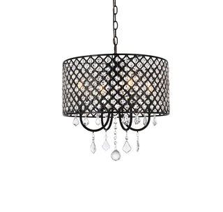 Elise 17 inch pendant in black