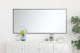 Metal frame rectangle mirror 30 inch in Black