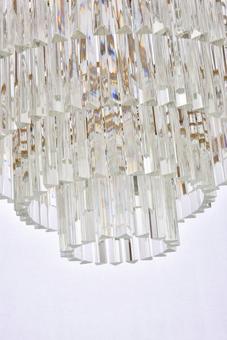 Sydney 44 inch round crystal chandelier in satin gold