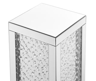 12 inch Crystal End table in Clear Mirror Finish