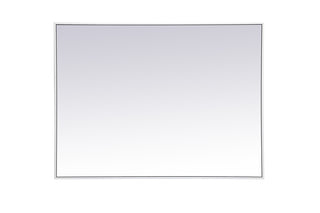 Metal frame rectangle mirror 30 inch x 40 inch in White