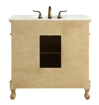 36 In. Single Bathroom Vanity Set In Antique Beige