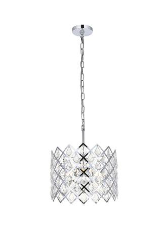 Lyla 13 inch pendant in chrome