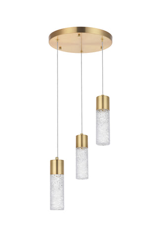 Constellation 3 light Gold LED Pendant