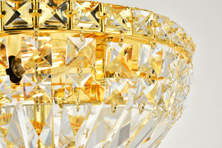 Tranquil 4 light Gold Flush Mount Clear Royal Cut Crystal