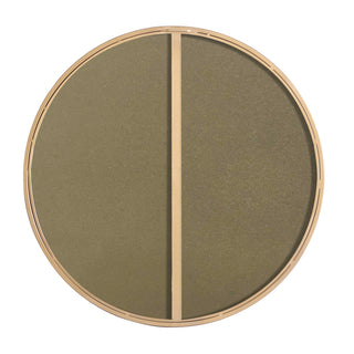 Metal frame Round Mirror 24 inch Brass finish