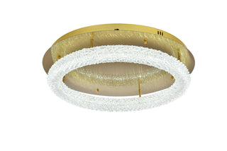 Bowen 26 inch Adjustable LED Flush Mount in Satin Gold