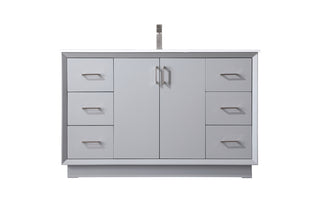 54 Inch SIngle Bathroom Vanity In Grey