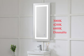 Helios 18in x 36in Hardwired LED mirror with touch sensor and color changing temperature 3000K/4200K/6400K