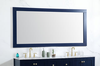 Aqua vanity mirror 72x36 inch in blue