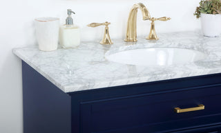 36 inch Single bathroom vanity in Blue